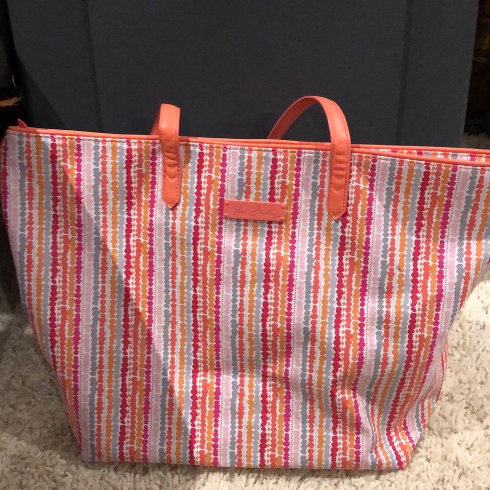Vera Bradley leather tote